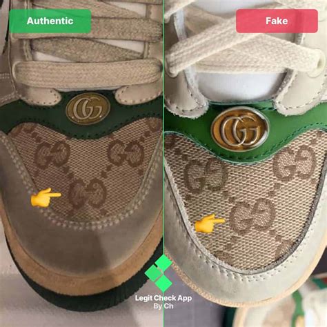 fake gucci shoes vs real|gucci genuine leather shoes.